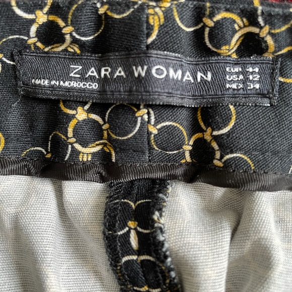Zara chain print cropped pants - Picture 2 of 2